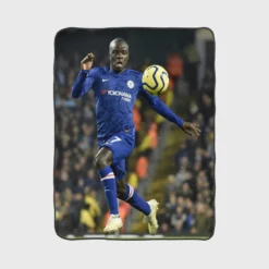 N Golo Kante Energetic Chelsea Football Player Fleece Blanket 1