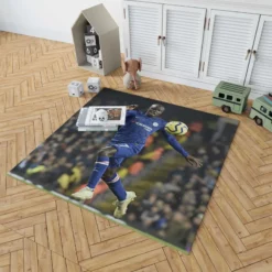 N Golo Kante Energetic Chelsea Football Player Rug 1