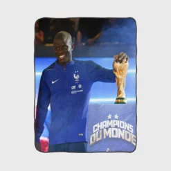 N Golo Kante FIFA World Cup Player Fleece Blanket 1