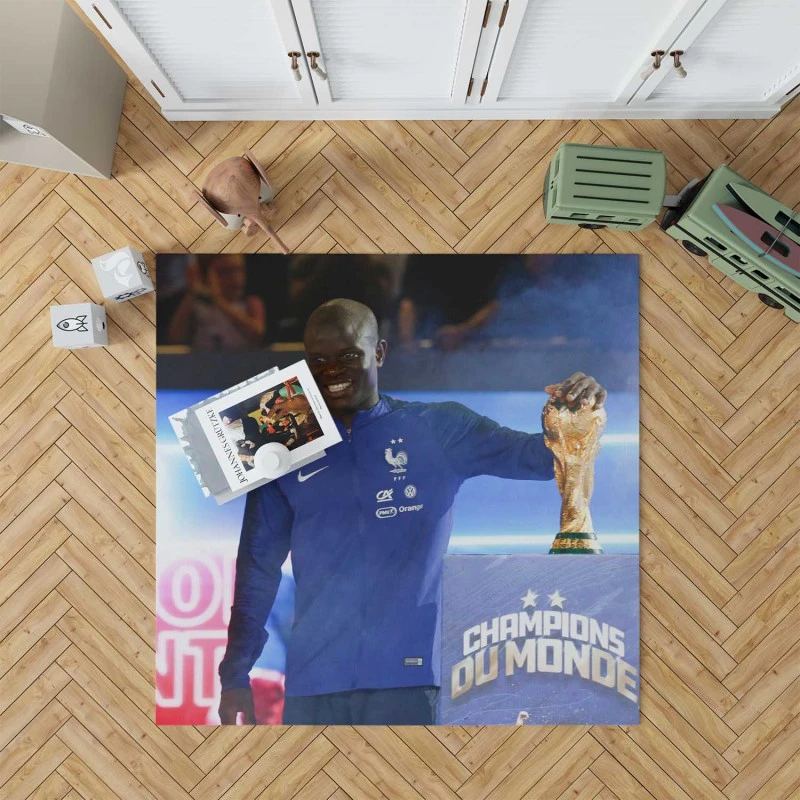 N Golo Kante FIFA World Cup Player Rug