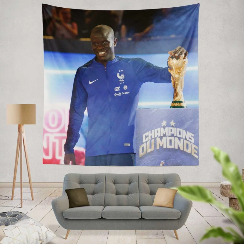 N Golo Kante FIFA World Cup Player Tapestry