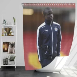 N Golo Kante French Professional Football Player Shower Curtain