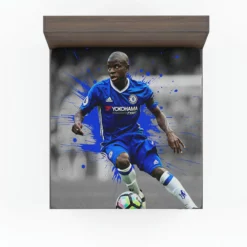 N Golo Kante Uniqe French Football Player Fitted Sheet