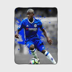 N Golo Kante Uniqe French Football Player Fleece Blanket 1