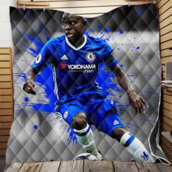 N Golo Kante Uniqe French Football Player Quilt Blanket