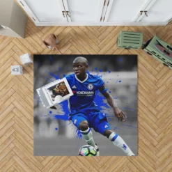 N Golo Kante Uniqe French Football Player Rug