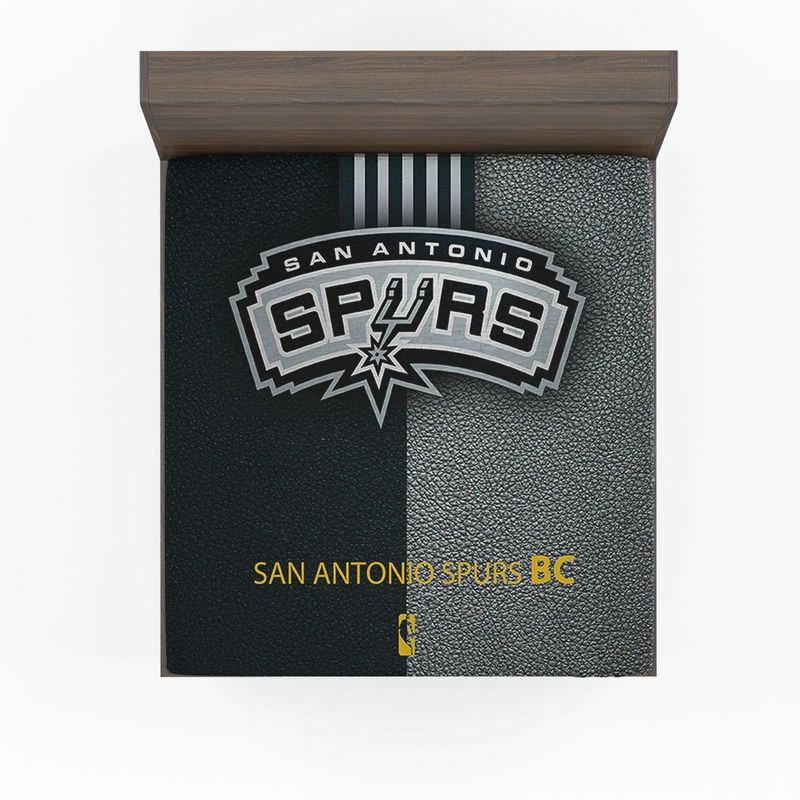 NBA Basketball Club San Antonio Spurs Logo Fitted Sheet