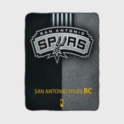 NBA Basketball Club San Antonio Spurs Logo Fleece Blanket 1