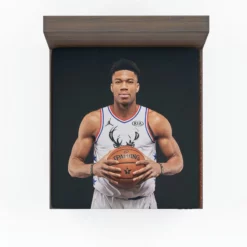 NBA Basketball Player Giannis Antetokounmpo Fitted Sheet