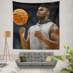 NBA Basketball Player Zion Williamson Tapestry