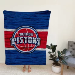 NBA Basketball Team Detroit Pistons Fleece Blanket