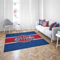 NBA Basketball Team Detroit Pistons Rug 2