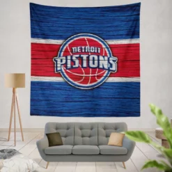 NBA Basketball Team Detroit Pistons Tapestry