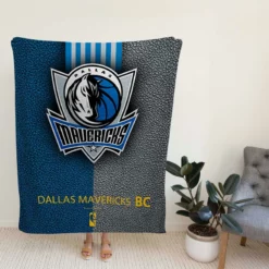 NBA Champions Basketball Logo Dallas Mavericks Fleece Blanket
