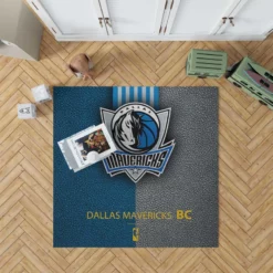 NBA Champions Basketball Logo Dallas Mavericks Rug