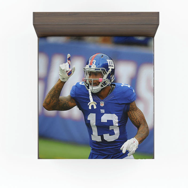 NFL Odell Beckham Jr Football Player Fitted Sheet