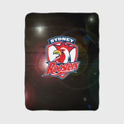 NRL Rugby Club Sydney Roosters Fleece Blanket 1