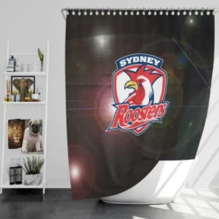 NRL Rugby Club Sydney Roosters Shower Curtain
