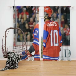 Nail Yakupov Professional NHL Hockey Player Window Curtain