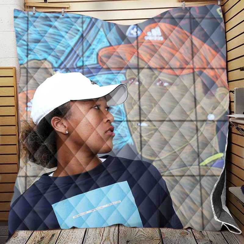 Naomi Osaka Awarded WTA Tennis Player Quilt Blanket