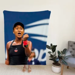 Naomi Osaka Grand Slam Tennis Player Fleece Blanket