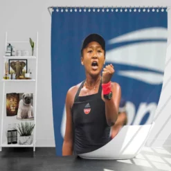 Naomi Osaka Grand Slam Tennis Player Shower Curtain
