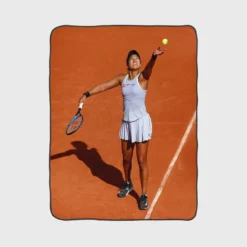 Naomi Osaka Japanese Professional Tennis Player Fleece Blanket 1