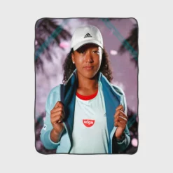 Naomi Osaka Powerful WTA Tennis Player Fleece Blanket 1