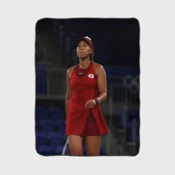 Naomi Osaka World No1 Tennis Player Fleece Blanket 1