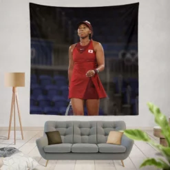 Naomi Osaka World No1 Tennis Player Tapestry