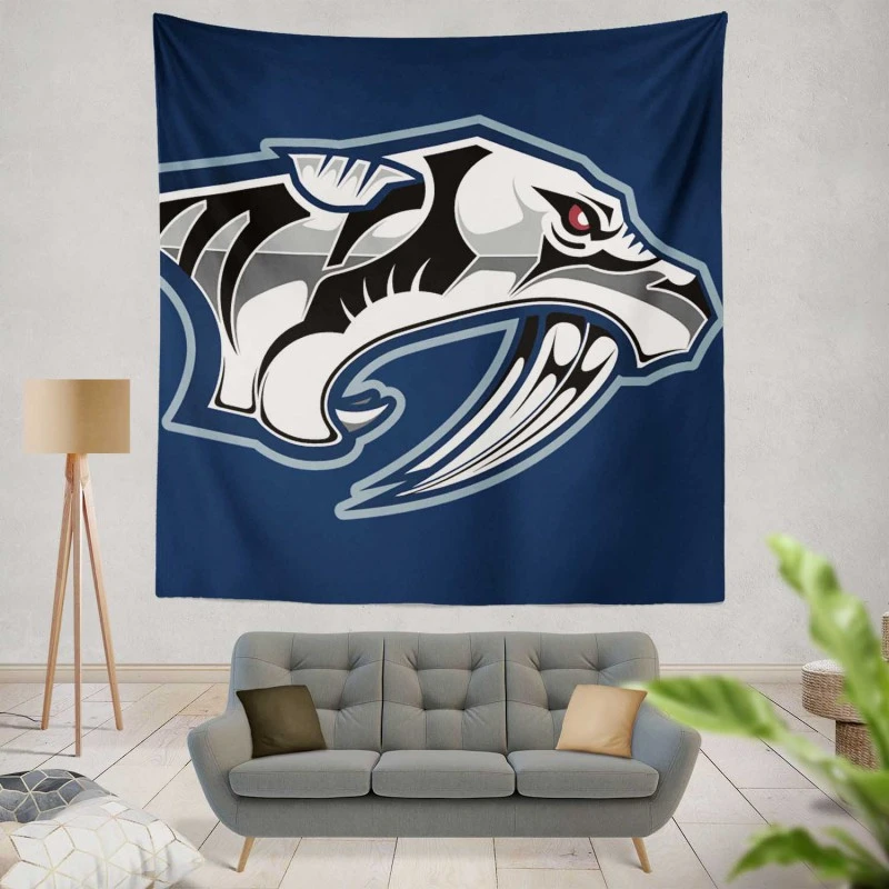 Nashville Predators Popular NHL Hockey Team Tapestry