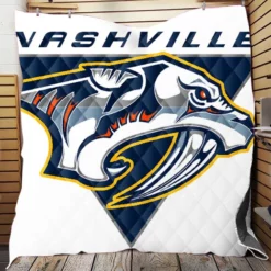 Nashville Predators Strong NHL Hockey Team Quilt Blanket