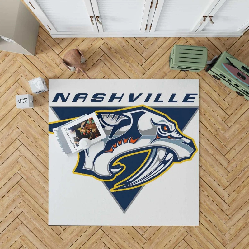 Nashville Predators Strong NHL Hockey Team Rug