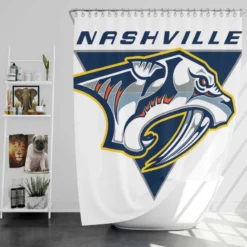 Nashville Predators Strong NHL Hockey Team Shower Curtain