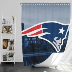 New England Patriots Popular NFL Football Team Shower Curtain