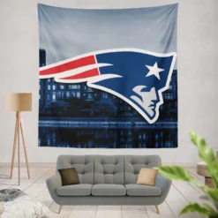 New England Patriots Popular NFL Football Team Tapestry