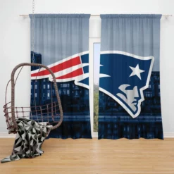 New England Patriots Popular NFL Football Team Window Curtain