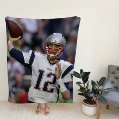 New England Patriots Tom Brady NFL Fleece Blanket