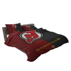 New Jersey Devils Professional Ice Hockey Team Bedding Set 2