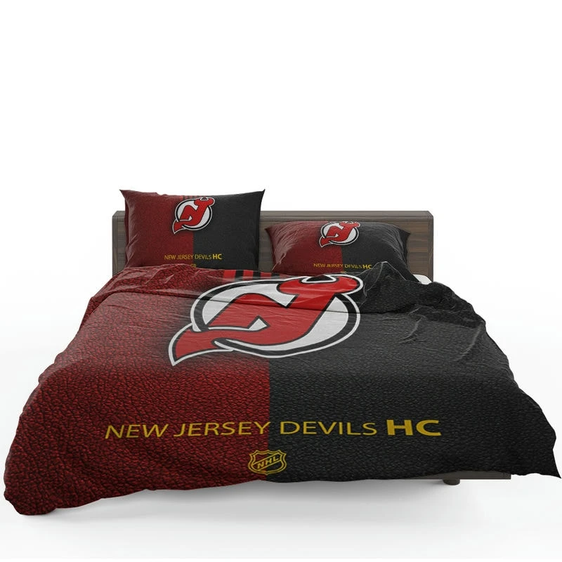 New Jersey Devils Professional Ice Hockey Team Bedding Set