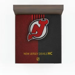 New Jersey Devils Professional Ice Hockey Team Fitted Sheet