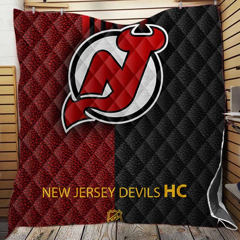New Jersey Devils Professional Ice Hockey Team Quilt Blanket