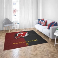 New Jersey Devils Professional Ice Hockey Team Rug 2