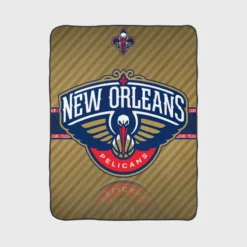 New Orleans Pelicans Classic NBA Basketball Team Fleece Blanket 1