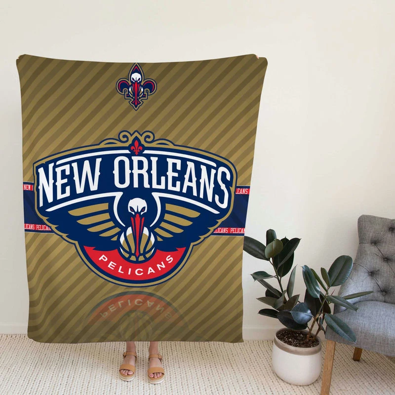 New Orleans Pelicans Classic NBA Basketball Team Fleece Blanket