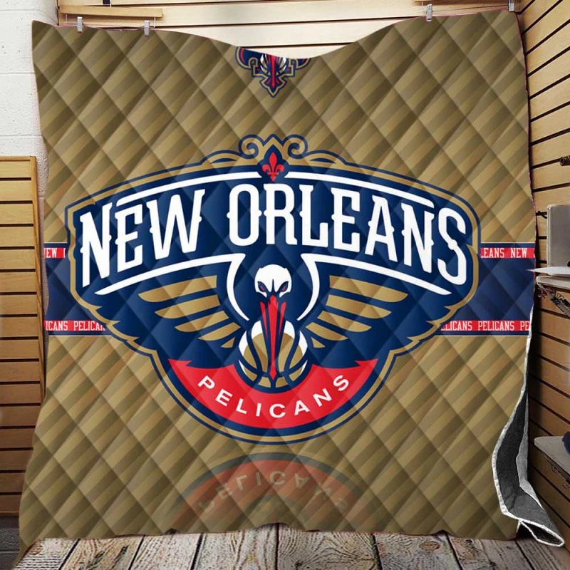 New Orleans Pelicans Classic NBA Basketball Team Quilt Blanket