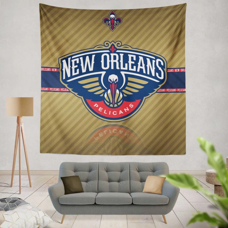 New Orleans Pelicans Classic NBA Basketball Team Tapestry
