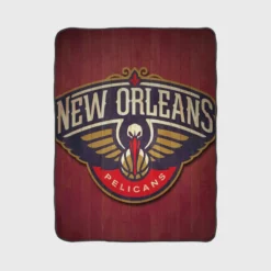 New Orleans Pelicans Professional Basketball Team Fleece Blanket 1