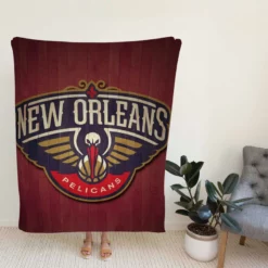 New Orleans Pelicans Professional Basketball Team Fleece Blanket