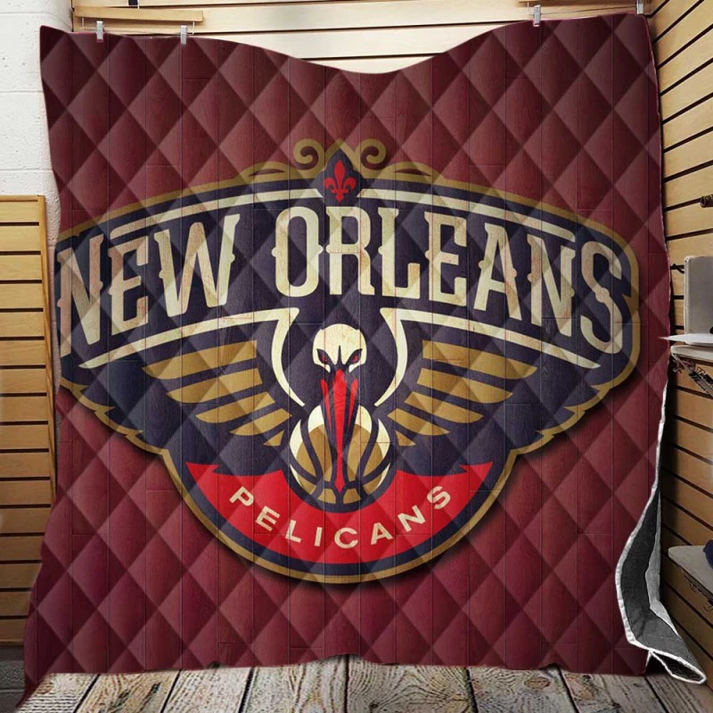 New Orleans Pelicans Professional Basketball Team Quilt Blanket